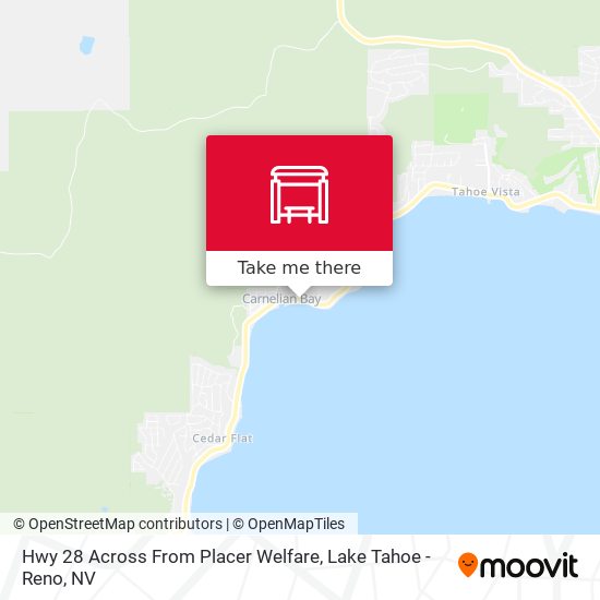 Hwy 28 Across From Placer Welfare map
