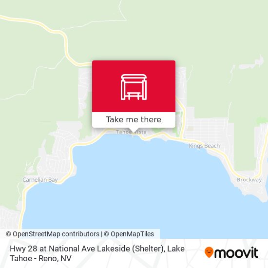 Hwy 28 at National Ave Lakeside (Shelter) map
