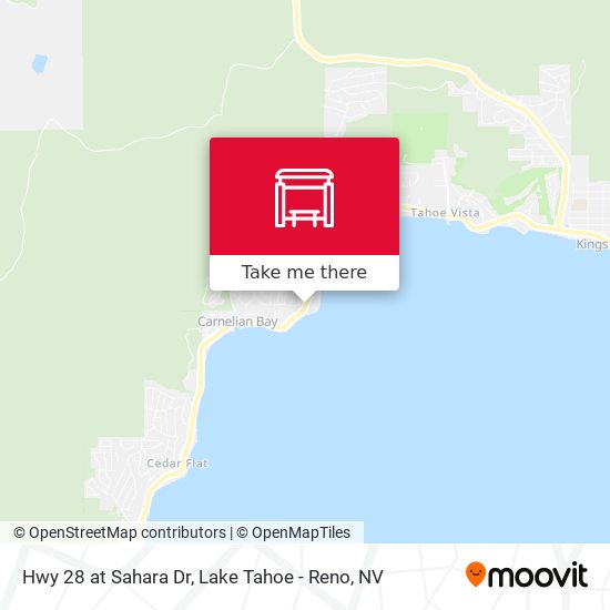 Hwy 28 at Sahara Dr map