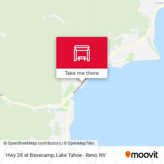 Hwy 28 at Basecamp map