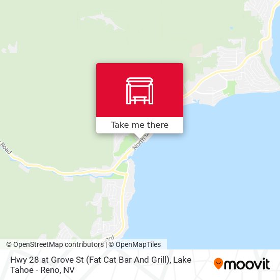 Hwy 28 at Grove St (Fat Cat Bar And Grill) map