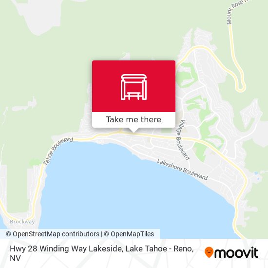 Hwy 28 Winding Way Lakeside map