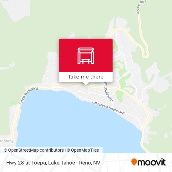 Hwy 28 at Toepa map