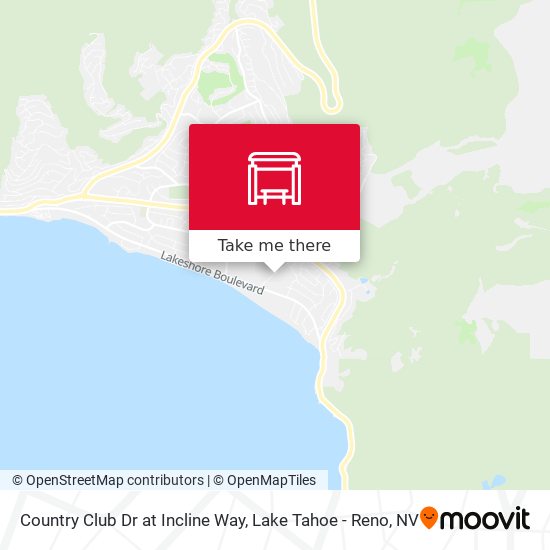 Country Club Dr at Incline Way map