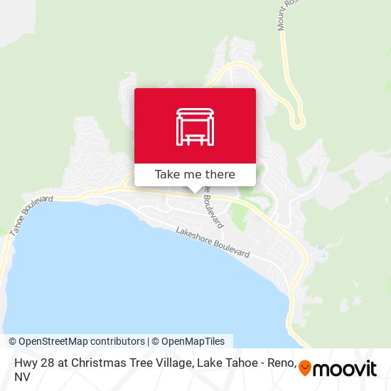 Hwy 28 at Christmas Tree Village map