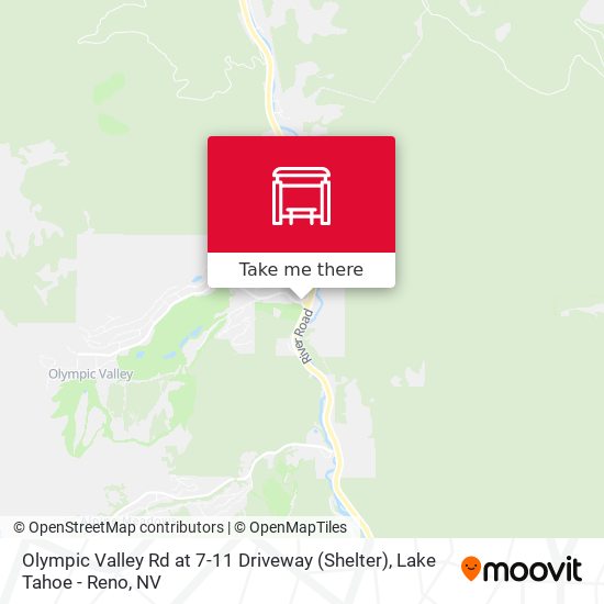 Olympic Valley Rd at 7-11 Driveway (Shelter) map