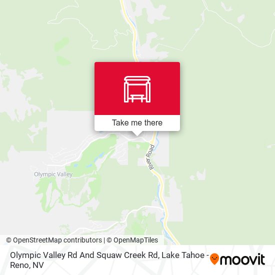 Olympic Valley Rd And Squaw Creek Rd map