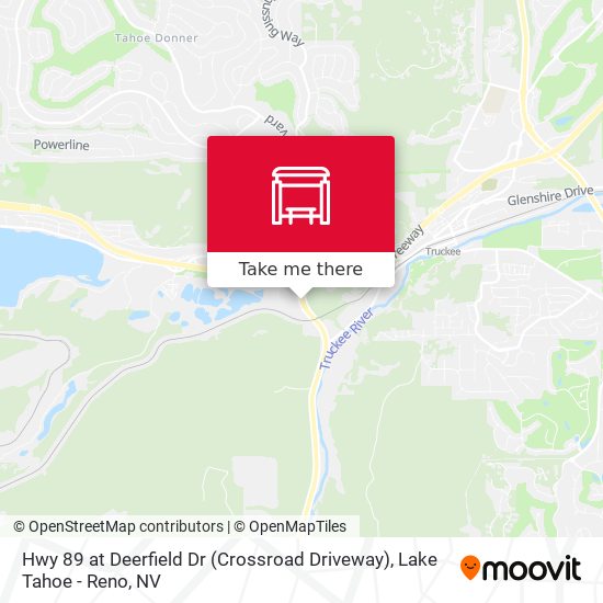 Hwy 89 at Deerfield Dr (Crossroad Driveway) map