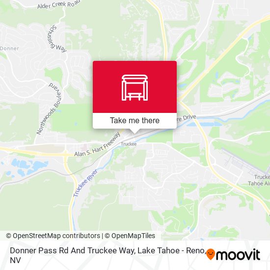Donner Pass Rd  And Truckee Way map