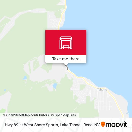 Hwy 89 at West Shore Sports map