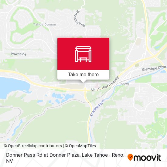 Donner Pass Rd at Donner Plaza map