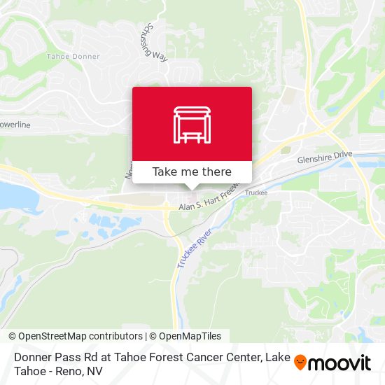 Donner Pass Rd at Tahoe Forest Cancer Center map