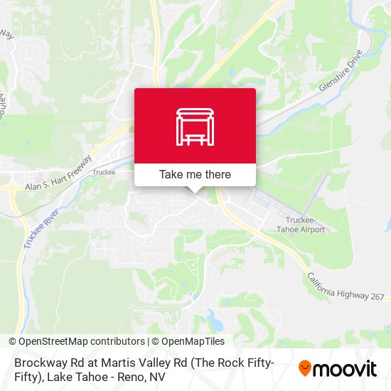 Brockway Rd at Martis Valley Rd (The Rock Fifty-Fifty) map