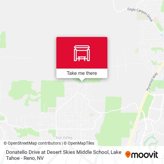 Donatello Drive at Desert Skies Middle School map