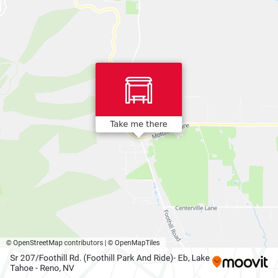 Sr 207 / Foothill Rd. (Foothill Park And Ride)- Eb map