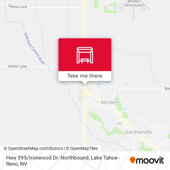 Hwy 395 / Ironwood Dr.-Northbound map