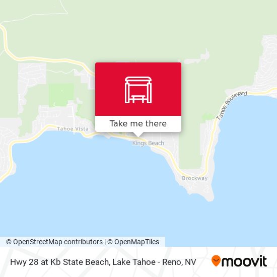 Hwy 28 at Kb State Beach map
