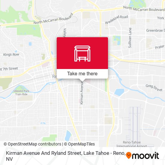 Kirman Avenue And Ryland Street map