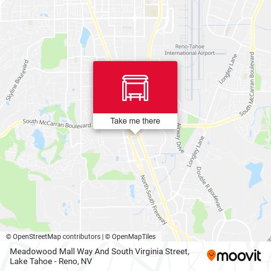 Meadowood Mall Way And South Virginia Street map