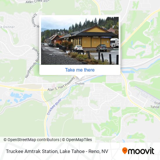 Truckee Amtrak Station map