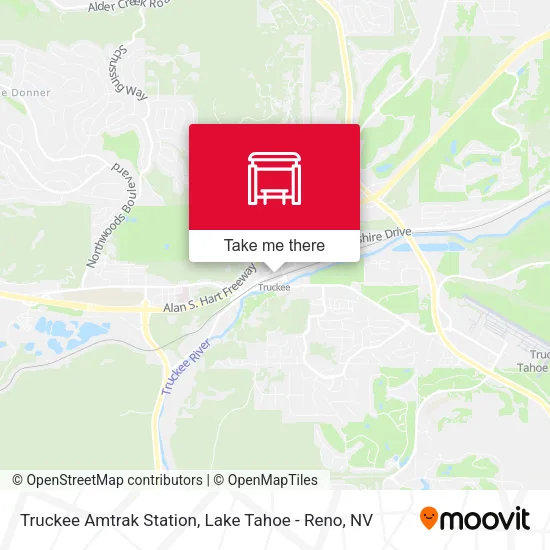 Truckee Amtrak Station map