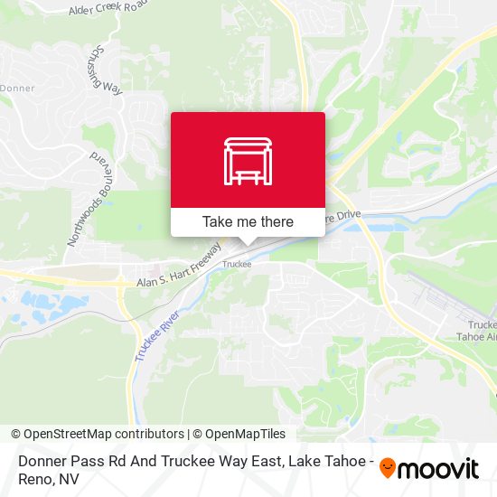 Donner Pass Rd And Truckee Way East map