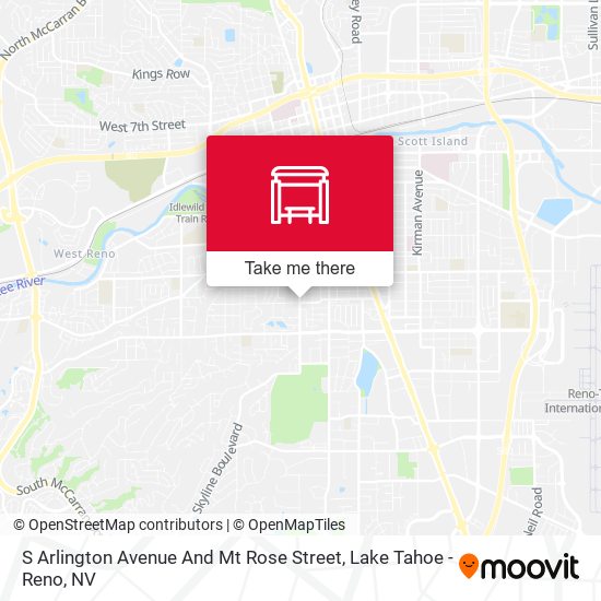 S Arlington Avenue And Mt Rose Street map