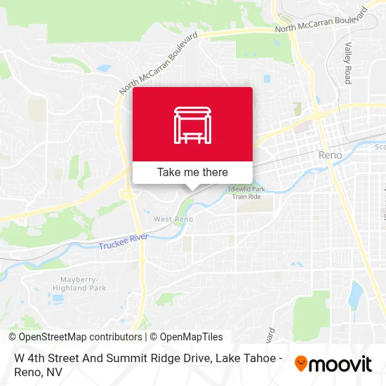 W 4th Street And Summit Ridge Drive map