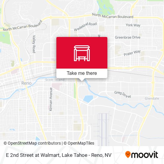 E 2nd Street at Walmart map