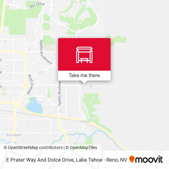 E Prater Way And Dolce Drive map