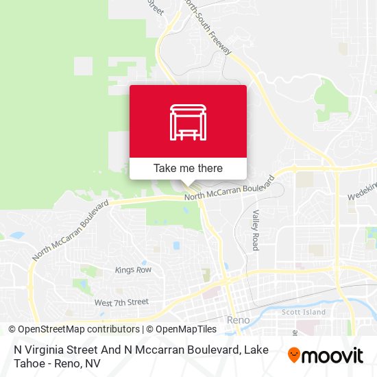 Mapa de N Virginia Street And N Mccarran Boulevard
