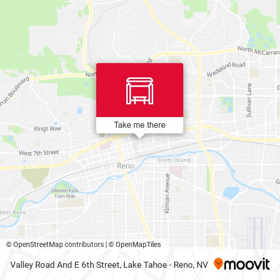 Mapa de Valley Road And E 6th Street