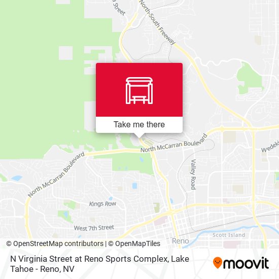 N Virginia Street at Reno Sports Complex map