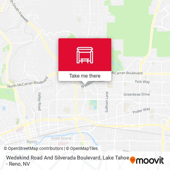 Wedekind Road And Silverada Boulevard map