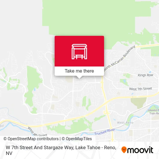 W 7th Street And Stargaze Way map