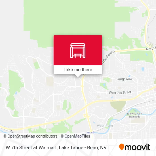 W 7th Street at Walmart map