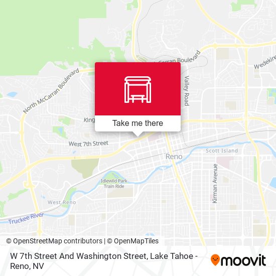 Mapa de W 7th Street And Washington Street