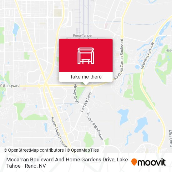 Mccarran Boulevard And Home Gardens Drive map