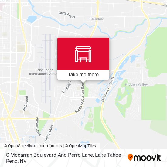 S Mccarran Boulevard And Perro Lane map