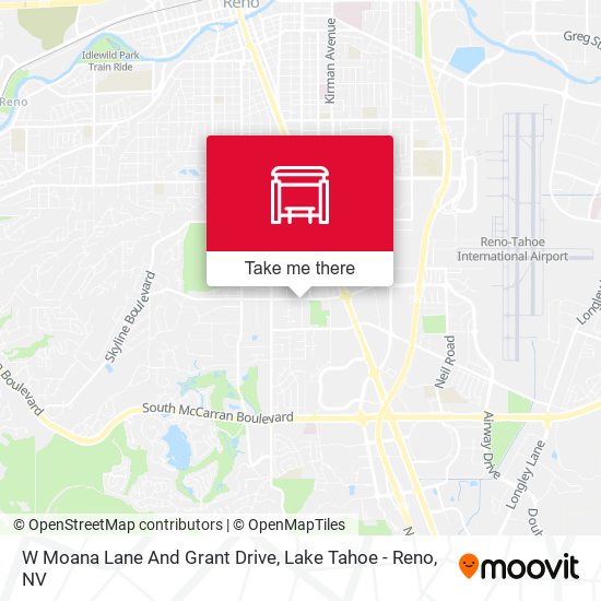 W Moana Lane And Grant Drive map