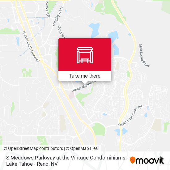 S Meadows Parkway at the Vintage Condominiums map