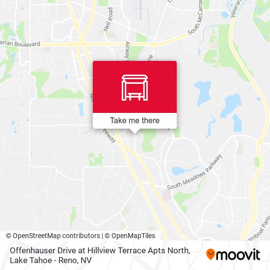 Offenhauser Drive at Hillview Terrace Apts North map