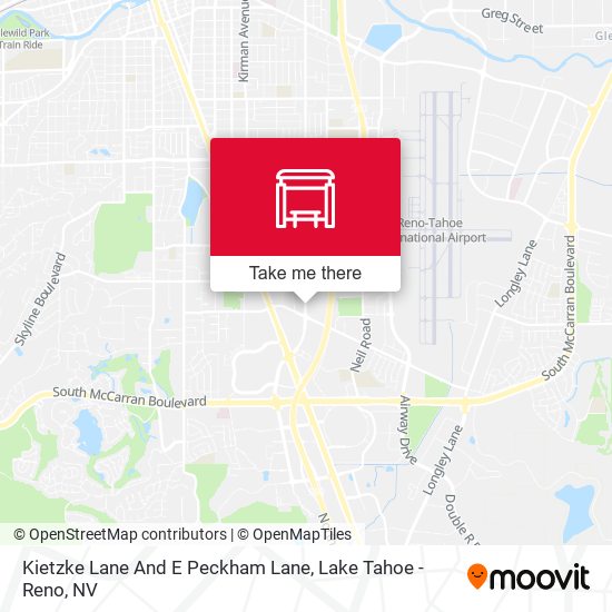 Kietzke Lane And E Peckham Lane map