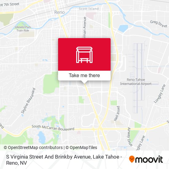 S Virginia Street And Brinkby Avenue map