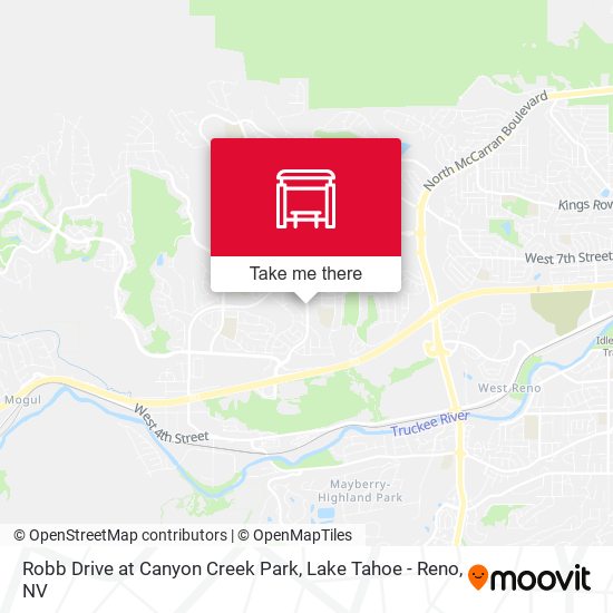 Robb Drive at Canyon Creek Park map
