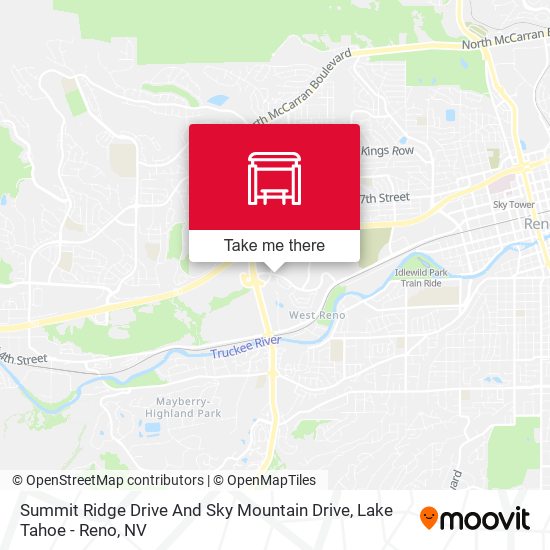 Summit Ridge Drive And Sky Mountain Drive map