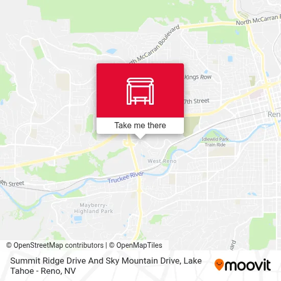 Summit Ridge Drive And Sky Mountain Drive map