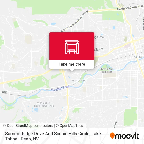 Summit Ridge Drive And Scenic Hills Circle map