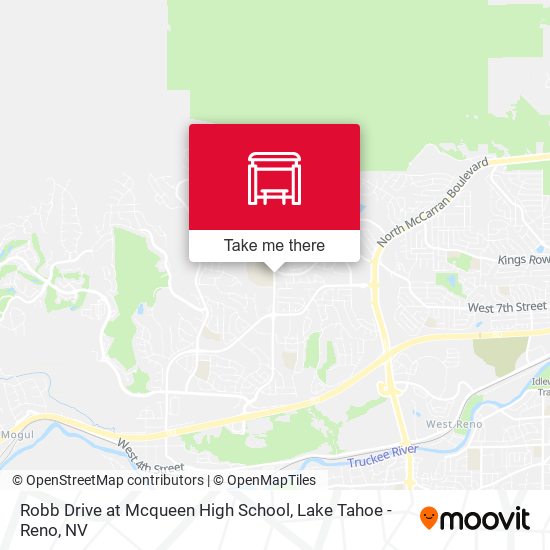Robb Drive at Mcqueen High School map