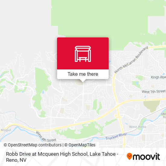 Robb Drive at Mcqueen High School map